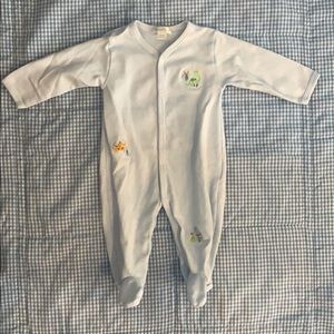 Kissy Kissy Boys Dinosaur Striped Footie, 3-6M